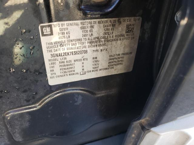3GNAL2EK7ES620708 - 2014 CHEVROLET CAPTIVA LS 石墨色 照片 13