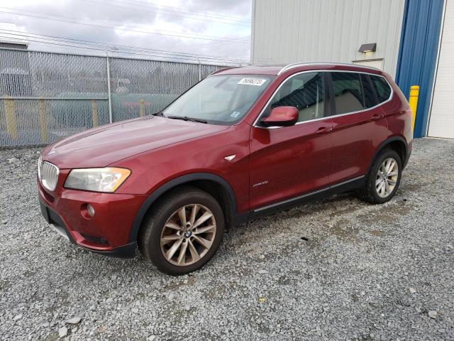 5UXWX7C53BLT78285 - 2011 BMW X3 XDRIVE35I RED photo 1