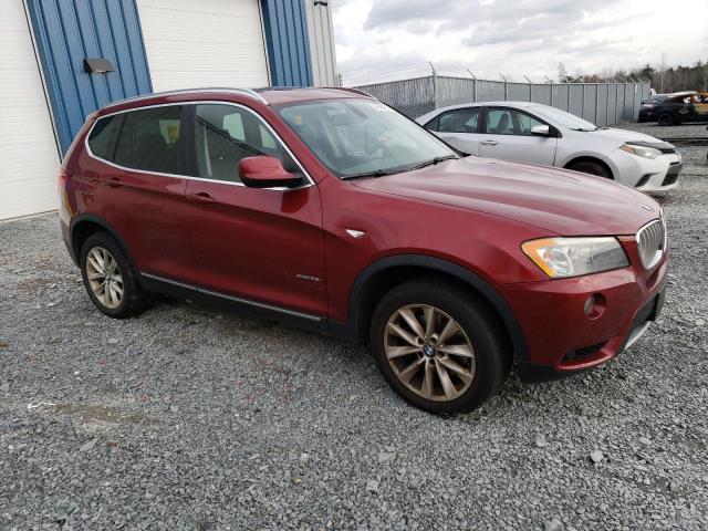 5UXWX7C53BLT78285 - 2011 BMW X3 XDRIVE35I RED photo 4