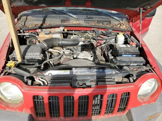 1J4GL48KX4W111350 - 2004 JEEP LIBERTY SPORT RED photo 12