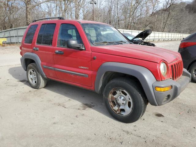 1J4GL48KX4W111350 - 2004 JEEP LIBERTY SPORT RED photo 4