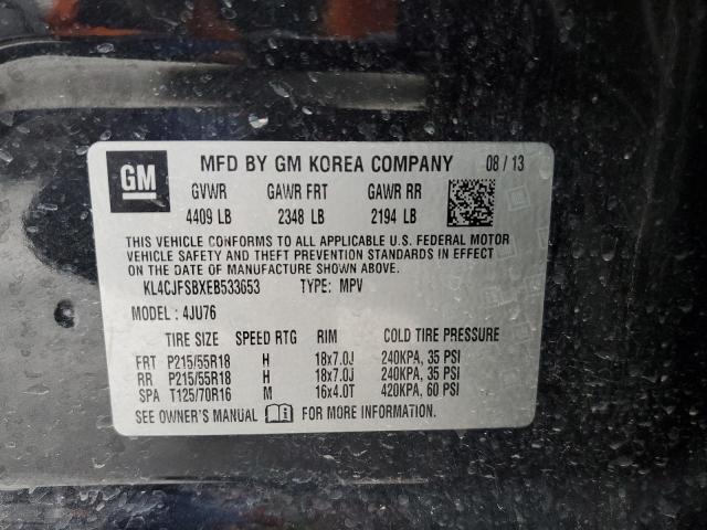 KL4CJFSBXEB533653 - 2014 BUICK ENCORE CONVENIENCE 黑色 照片 13