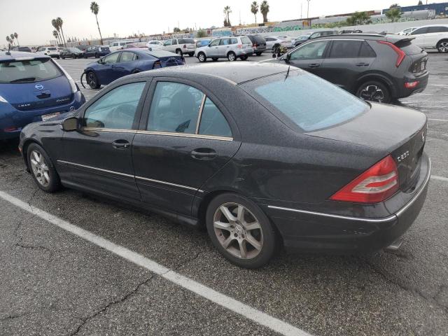 WDBRF40J05F639875 - 2005 MERCEDES-BENZ C 230K SPORT SEDAN BLACK photo 2