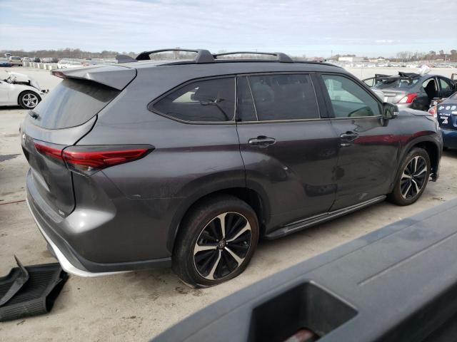 5TDJZRAH9MS064219 - 2021 TOYOTA HIGHLANDER XSE GRAY photo 3