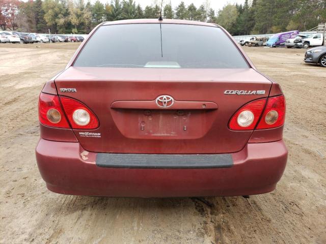 1NXBR32E28Z982624 - 2008 TOYOTA COROLLA CE MAROON photo 6