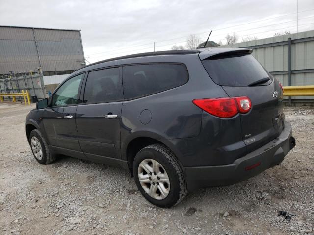 1GNKVFEDXCJ390202 - 2012 CHEVROLET TRAVERSE LS GRAY photo 2