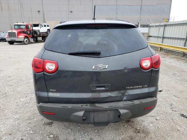 1GNKVFEDXCJ390202 - 2012 CHEVROLET TRAVERSE LS GRAY photo 6