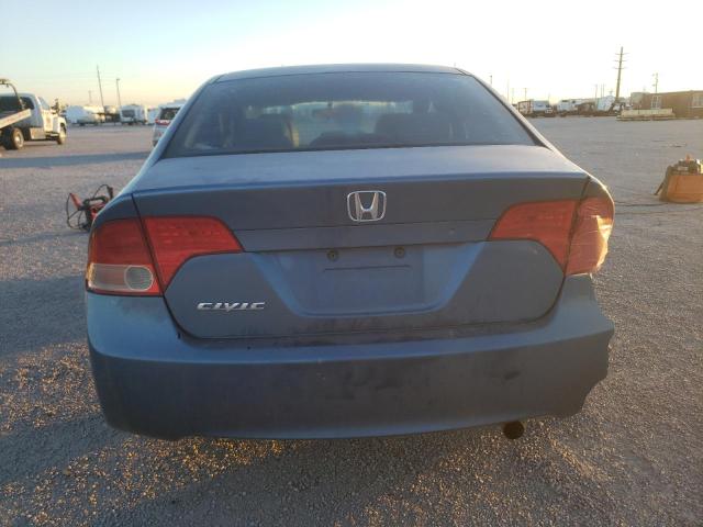 1HGFA16528L009729 - 2008 HONDA CIVIC LX BLUE photo 6