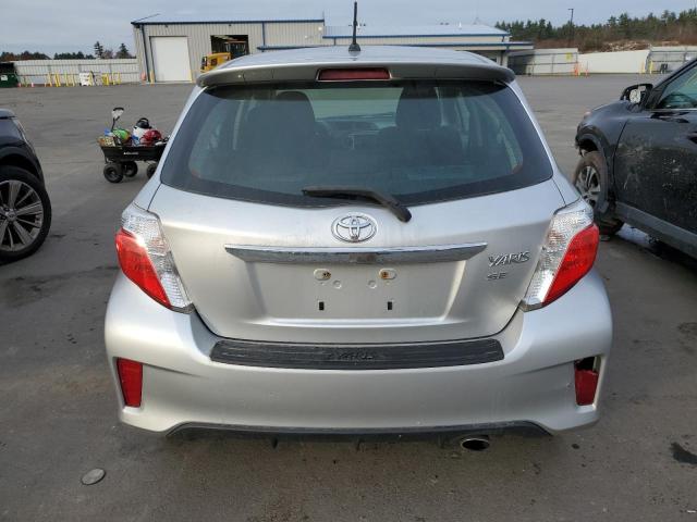 JTDKTUD35CD510644 - 2012 TOYOTA YARIS SILVER photo 6