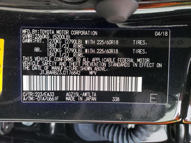 JTJBARBZ3J2176842 - 2018 LEXUS NX 300 BASE 黑色 照片 13