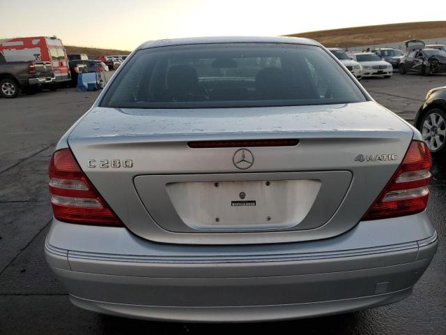 WDBRF92H67F883282 - 2007 MERCEDES-BENZ C 280 4MATIC SILVER photo 6