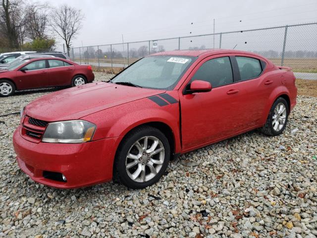 1C3CDZBGXCN126703 - 2012 DODGE AVENGER R/T RED photo 1