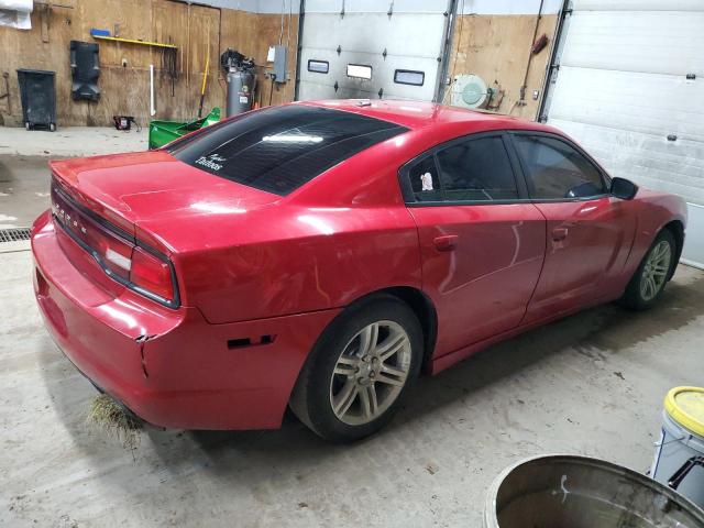 2B3CL3CG0BH555013 - 2011 DODGE CHARGER RED photo 3
