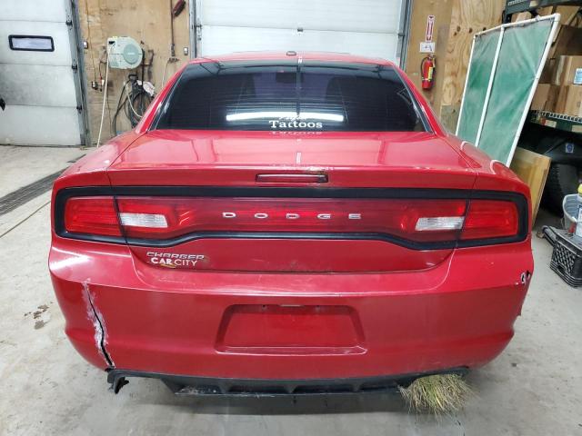 2B3CL3CG0BH555013 - 2011 DODGE CHARGER RED photo 6