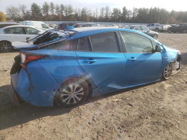 JTDL9MFU6N3032090 - 2022 TOYOTA PRIUS LE BLUE photo 3