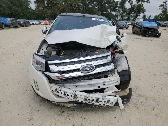 2FMDK3JC7EBB11703 - 2014 FORD EDGE SEL WHITE photo 5