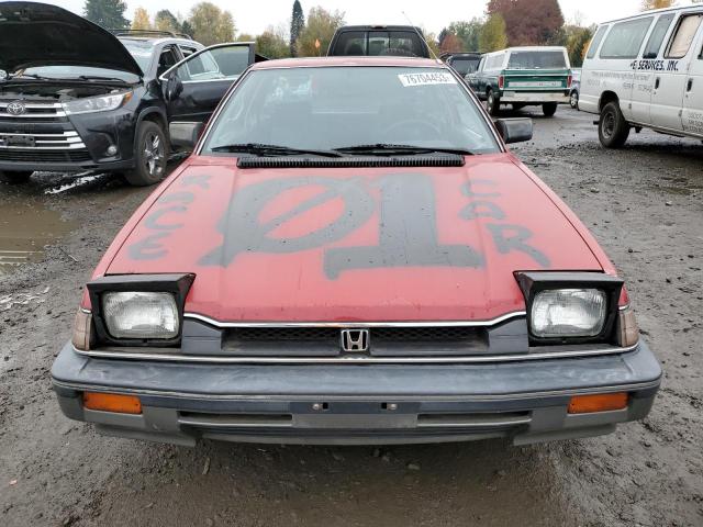 JHMAB5229EC038325 - 1984 HONDA PRELUDE 1800 RED photo 5