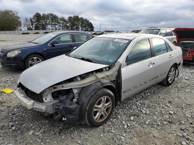 1HGCM56867A199217 - 2007 HONDA ACCORD EX SILVER photo 1