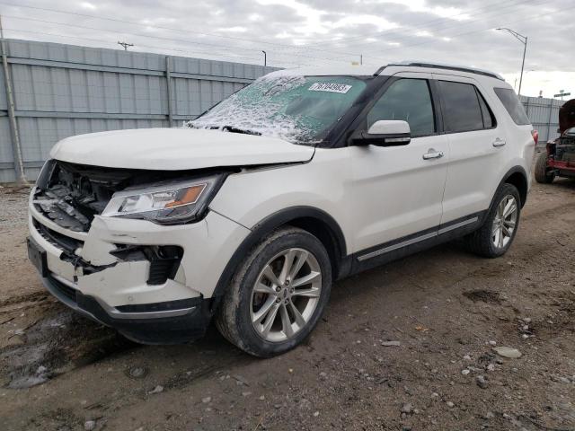 1FM5K8F84JGC85916 - 2018 FORD EXPLORER LIMITED WHITE photo 1