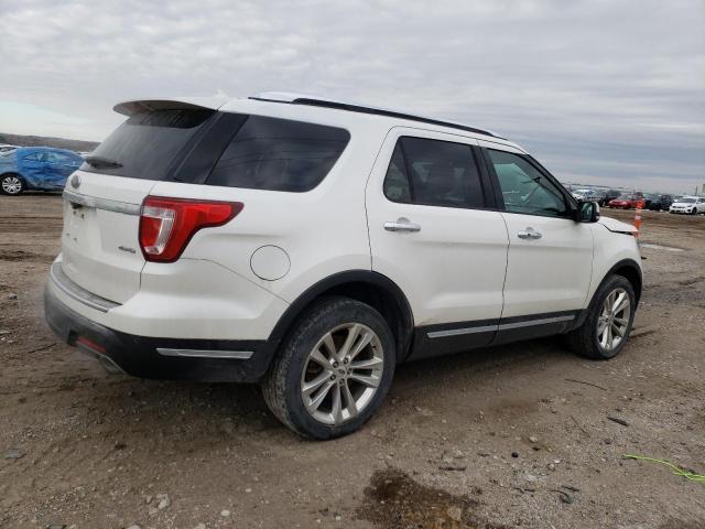 1FM5K8F84JGC85916 - 2018 FORD EXPLORER LIMITED WHITE photo 3