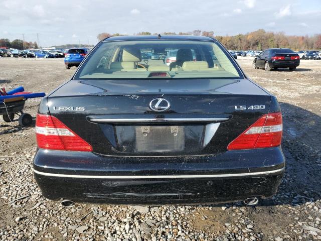 JTHBN36F555028215 - 2005 LEXUS LS 430 BLACK photo 6