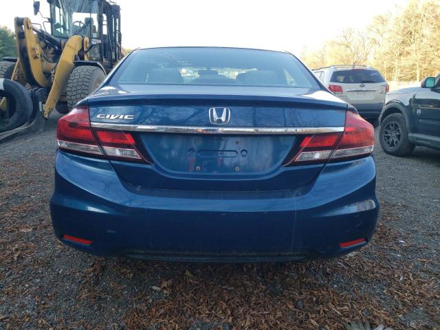 2HGFB2F42DH021056 - 2013 HONDA CIVIC LX BLUE photo 6