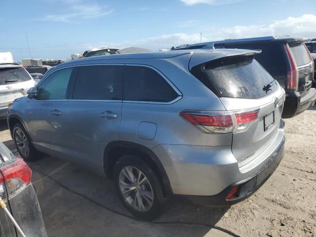 5TDKKRFH7FS103846 - 2015 TOYOTA HIGHLANDER XLE Gümüş foto 2