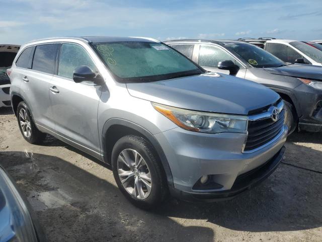 5TDKKRFH7FS103846 - 2015 TOYOTA HIGHLANDER XLE Gümüş foto 4