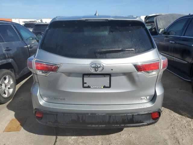 5TDKKRFH7FS103846 - 2015 TOYOTA HIGHLANDER XLE Gümüş foto 6