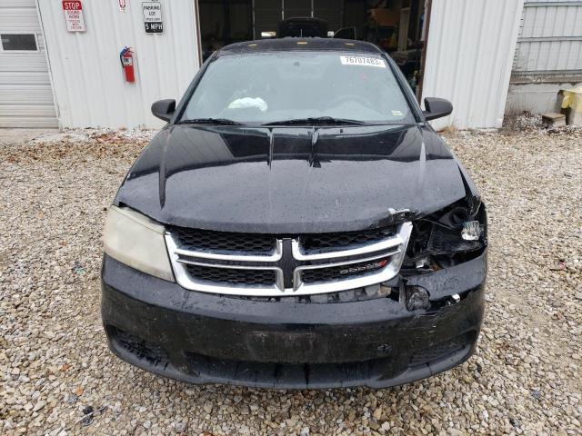 1C3CDZAGXDN506823 - 2013 DODGE AVENGER SE BLACK photo 5