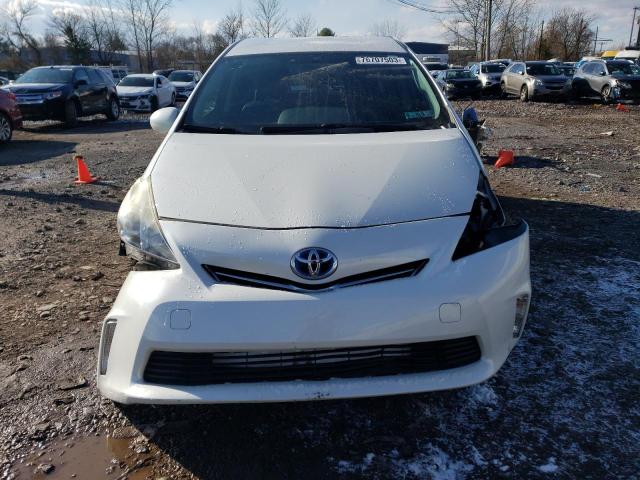 JTDZN3EU8D3248877 - 2013 TOYOTA PRIUS V WHITE photo 5