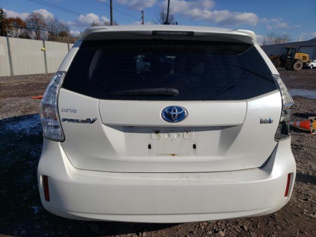 JTDZN3EU8D3248877 - 2013 TOYOTA PRIUS V WHITE photo 6