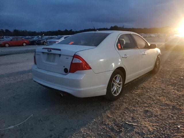 3FAHP0GA8CR429796 - 2012 FORD FUSION S WHITE photo 3