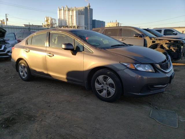 19XFB2F57DE068599 - 2013 HONDA CIVIC LX GRAY photo 4