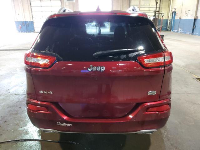 1C4PJMJX3JD613531 - 2018 JEEP CHEROKEE OVERLAND BURGUNDY photo 6