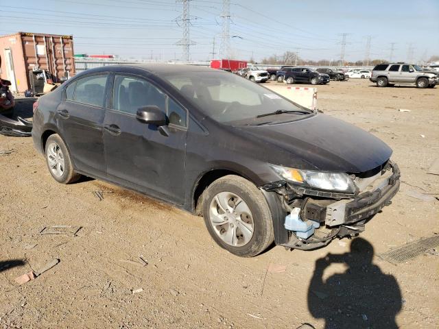 2HGFB2F58DH601162 - 2013 HONDA CIVIC LX BLACK photo 4