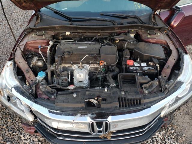 1HGCR2F31HA198482 - 2017 HONDA ACCORD LX MAROON photo 11