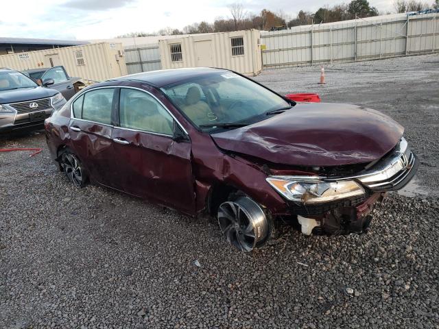 1HGCR2F31HA198482 - 2017 HONDA ACCORD LX MAROON photo 4