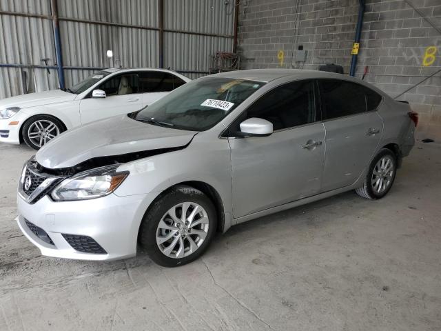 3N1AB7AP4KY375520 - 2019 NISSAN SENTRA S SILVER photo 1