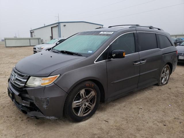 5FNRL5H94CB136846 - 2012 HONDA ODYSSEY TOURING GRAY photo 1