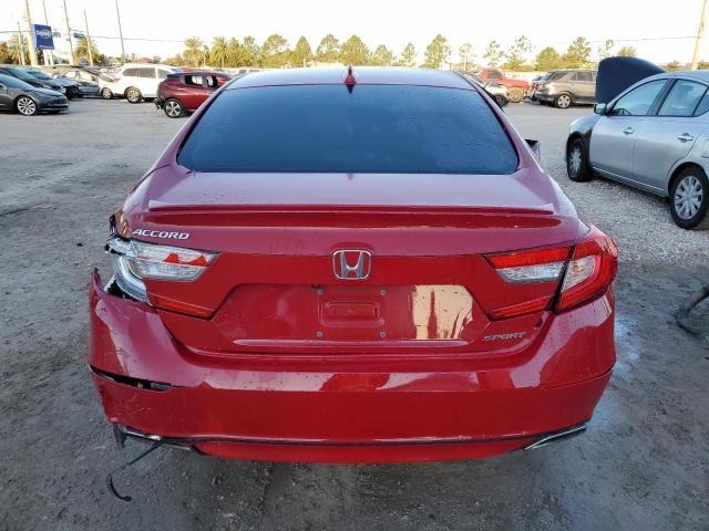 1HGCV1F33LA068587 - 2020 HONDA ACCORD SPORT RED photo 6