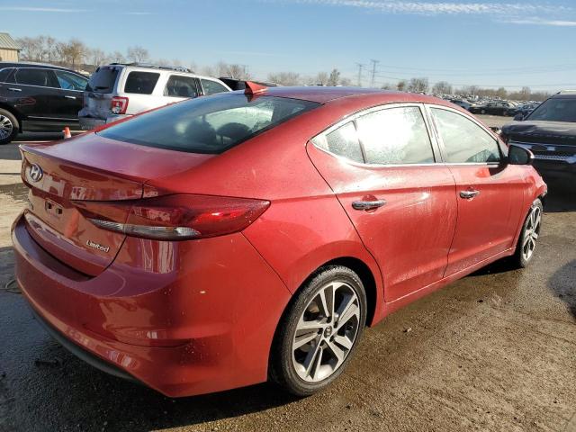 5NPD84LFXHH074574 - 2017 HYUNDAI ELANTRA SE RED photo 3