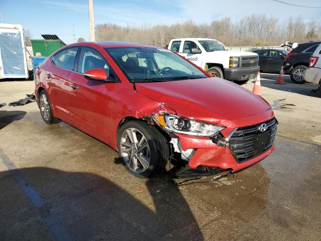 5NPD84LFXHH074574 - 2017 HYUNDAI ELANTRA SE RED photo 4