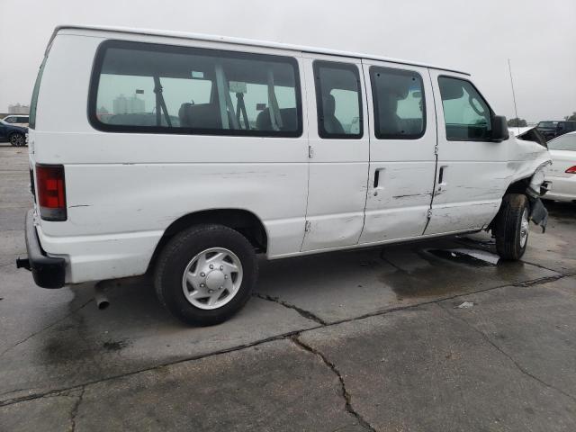 1FMNE1BW0ADA08023 - 2010 FORD ECONOLINE E150 WAGON WHITE photo 3