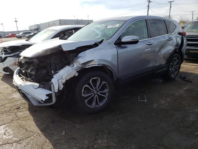 5J6RW2H5XLL029097 - 2020 HONDA CR-V EX SILVER photo 1