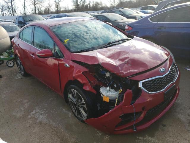 KNAFX4A81F5392853 - 2015 KIA FORTE EX RED photo 4