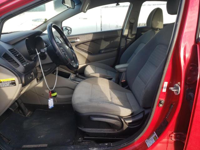 KNAFX4A81F5392853 - 2015 KIA FORTE EX RED photo 7