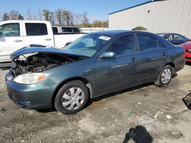 JTDBE32K640259303 - 2004 TOYOTA CAMRY LE TEAL photo 1