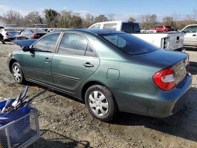 JTDBE32K640259303 - 2004 TOYOTA CAMRY LE TEAL photo 2