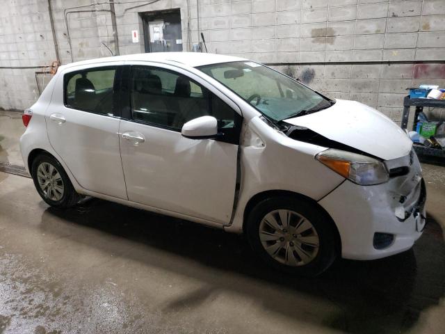 JTDKTUD39ED588489 - 2014 TOYOTA YARIS WHITE photo 4